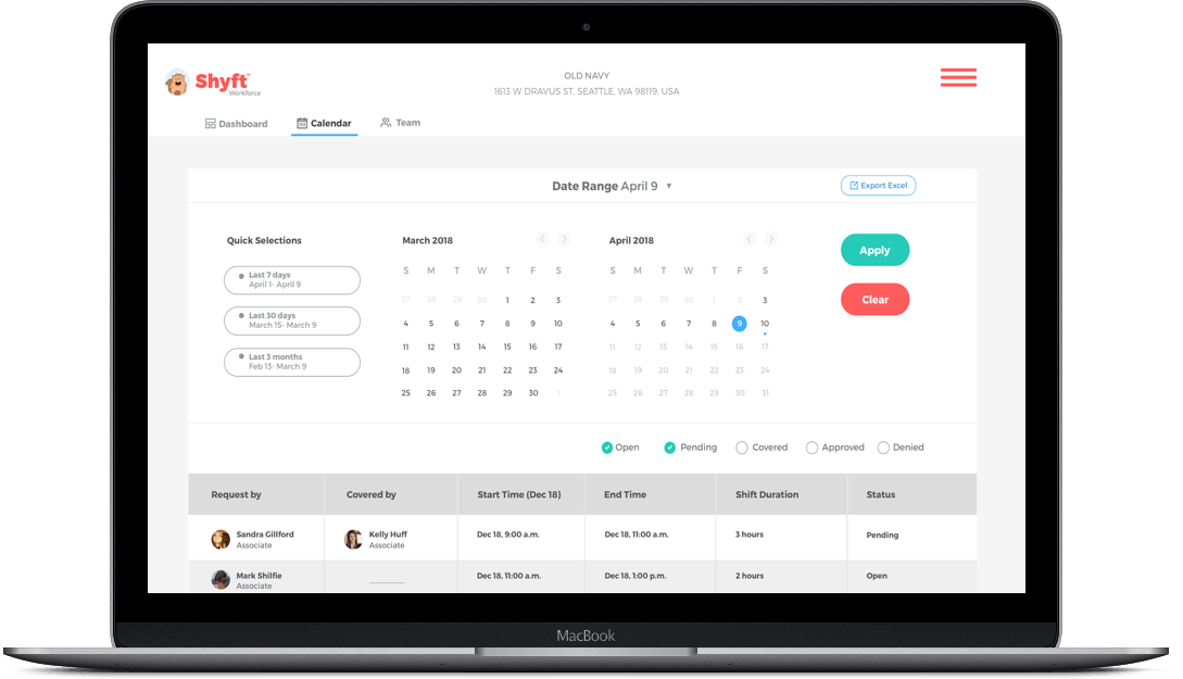 Shift Card Types in the Calendar – Shyft User Resources