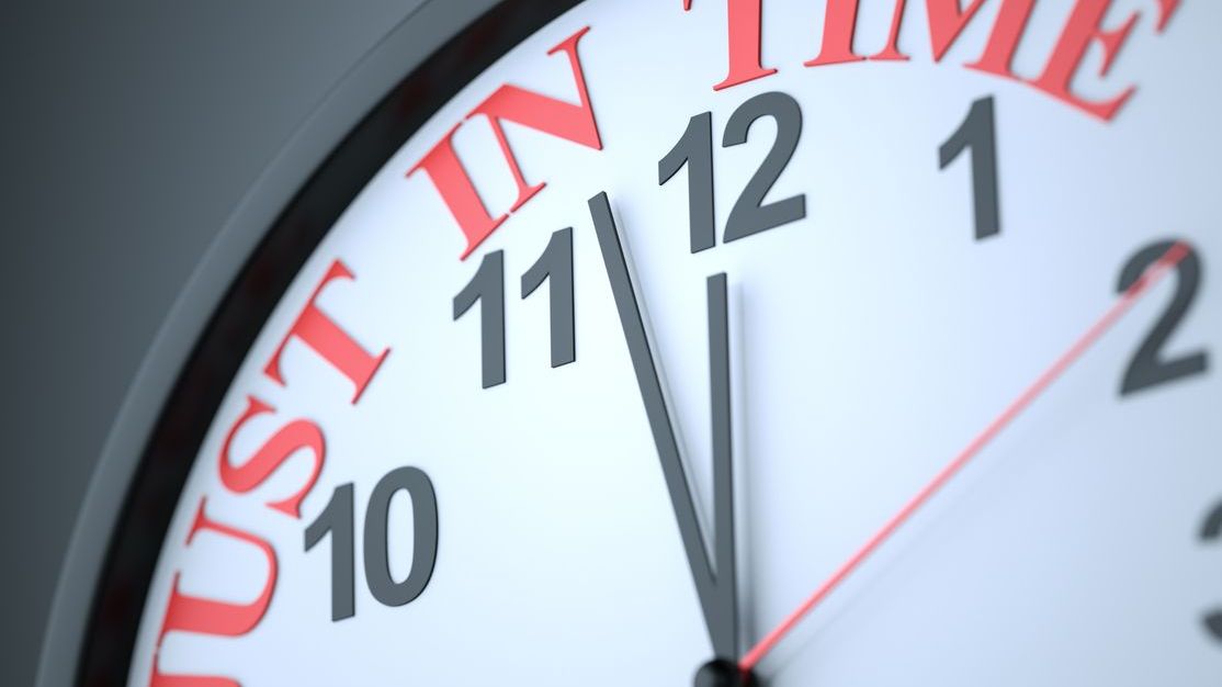 Just-in-time scheduling